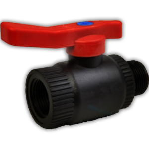 Robinet plastic cu bila metalica, filet interior-exterior