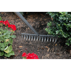 Grebla metalica pentru sol Fiskars Ergonomic