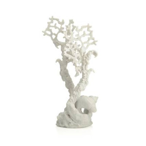 Ornament biOrb sculptura coral alb, mediu