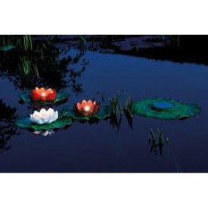 Set iluminare cu nuferi Pontec PondoSolar Lily LED set 3