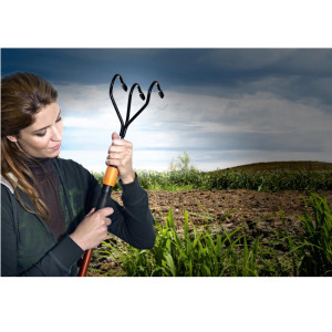 Cultivator cu 3 dinţi Fiskars QuikFit